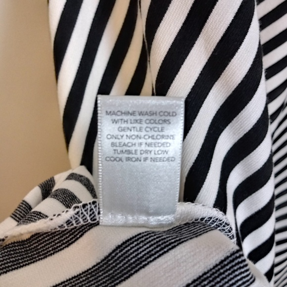 CJ Banks Ponte Knit Striped Skirt- NWT - Picture 5 of 6